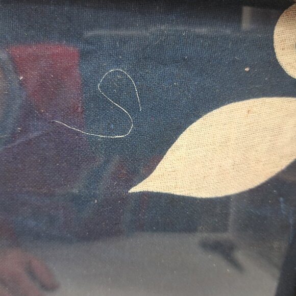 Antique Catholic Processional Flag Sacred Heart Carillon in Frame - Picture 11 of 11